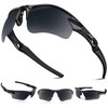 Polarized Sports Sunglasses for Men Women Youth Baseball Running Cycling