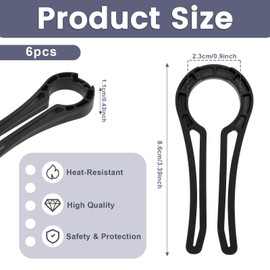 HJZHII 6PCS Gas Stove Knob Lock, Childproof Stove Knob Safety Locks Guards Kids Door Knob Safety Cover Guards Pet Door Knob Safety Gas Stove Knob Covers Stove Knob Locks Proof Oven Knobs Cover