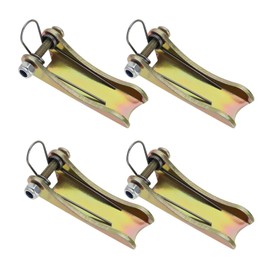 OTOTEC Pack of 4 2 Inch 52 mm Anti-Trip Safety Latch Metal Tow Receiver Hook 1.9 mm Thick Steel Plate Hook Safety Latch Replacement for Crane Hook Trailer