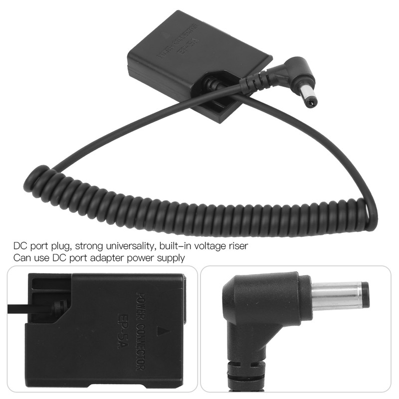 DC to ENEL14 Full Decoder Dummy Battery for Nikon D3400/D5200/D7100/D5100