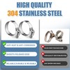 DLOUBLEIY DLOUBLEIY 45PCS Hose Clamp Assortment Kit - Stainless Steel