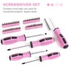 FASTPRO 225-Piece Pink Tool Set, SAE & Metric Mechanics Hand