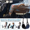 Adjustable Airplane Footrest, Portable Foot Hammock for Airplane, Under Office