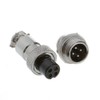 5PCS GX12 12mm Thread Aviation Connector Plug Socket 4 Pin