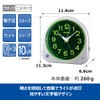 Seiko Clock XN301S Alarm Clock Analog Night Visible Silver Metallic
