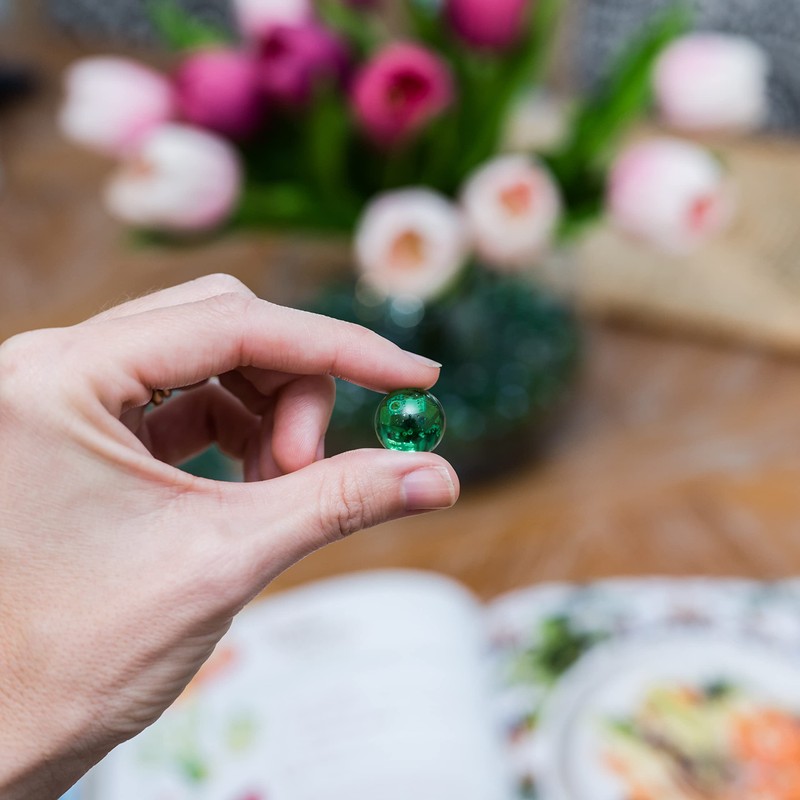 Galashield Green Marbles for Vases | Glass Beads Bulk Fillers,