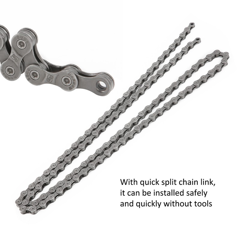 9 Speed Bicycle Chain Reusable Replacement Steel Mountain Road Bike