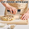 Zulay Premium Multi-purpose Stainless Steel Bench Scraper & Chopper, Easy