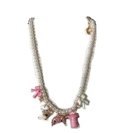 Betsey Johnson Baby Cakes Pearl Charm Necklace
