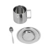 3PCS/Set Insulated Coffee Cup Set Stainless Steel Double Walled Mugs