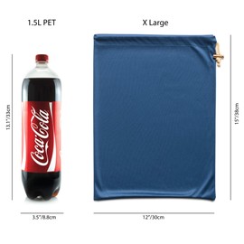 Valante Juego de bolsas de almacenamiento de microfibra con cordón para juguetes para adultos (tamaño XL)