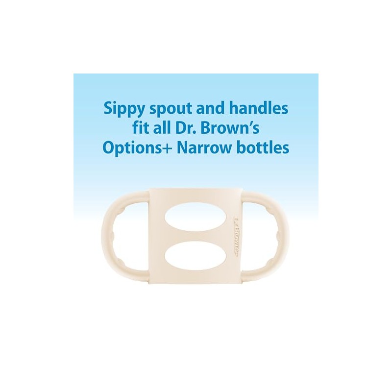 Dr. Brown's Milestones Narrow Sippy Spout Bottle with 100% Silicone