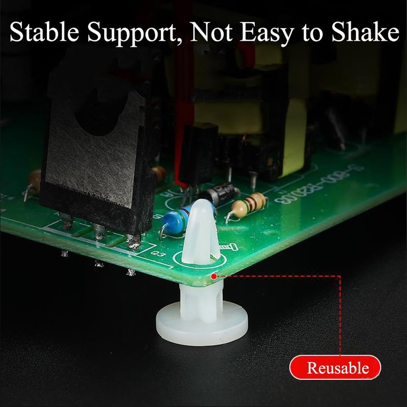 200pcs PCB Spacer Support 6mm Board Insulation Column Clips Spacer