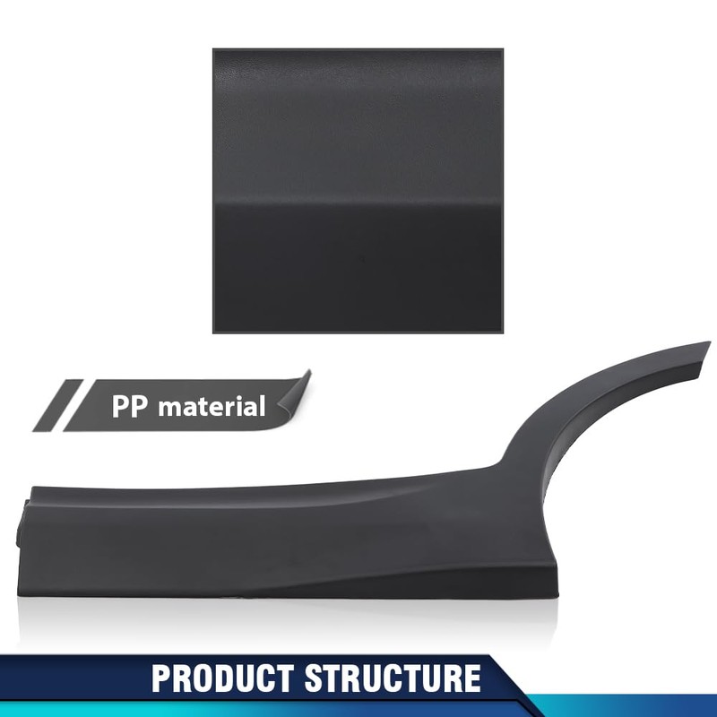 PIT66 Matte Black Rear Left Door Lower Molding Door Garnish