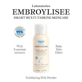Embryolisse Exfoliating Face Scrub Powder - Facial Cleanser that Exfoliates, Tones and Softens the Skin - With Coconut & Milk Powder - 1.41 Oz