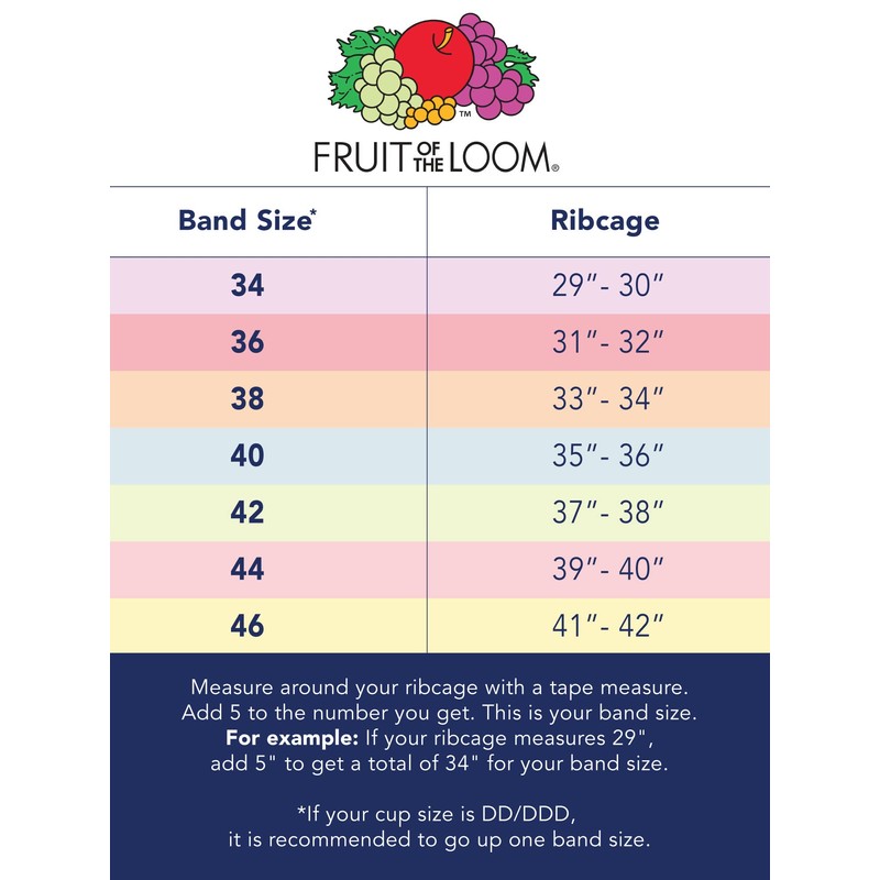Fruit of the Loom Sujetador deportivo elástico de algodón para