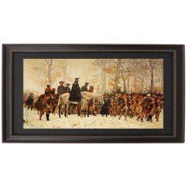 Framed March to Valley Forge by William B. T. Trego. Standard or Poster Size. - Standard