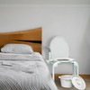 ProBasics Drop Arm Adjustable Bedside Folding Commode Chair Portable with