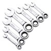 FLZOSPER 8mm Metric Stubby Box End Head Geared Wrench, 72-Tooth
