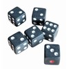 Levarage 0029 Dice, Black, Small, 6-Pack, Black Dice, Black Dice,