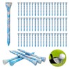 POXIAOER Golf Tees, 60 Pack Bamboo Golf Tees 70mm, 7cm,