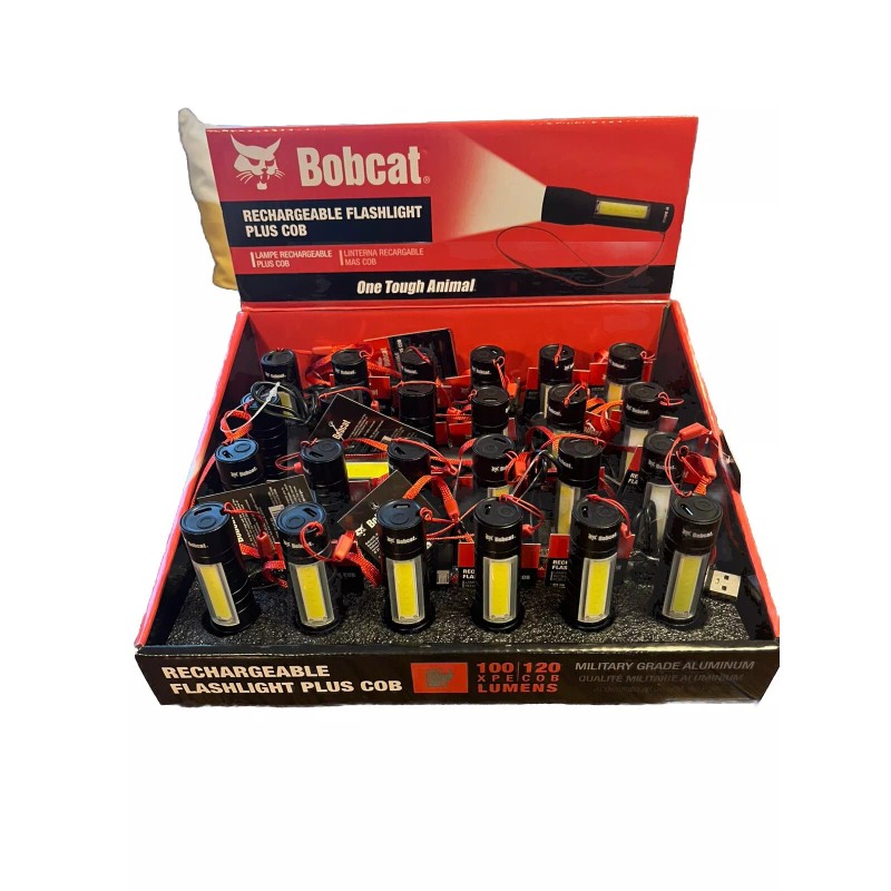 Bobcat 1 NEW-BOBCAT Rechargeable LED mini Dual flashlight W/ Strobe