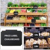 12 PCS Basket Labels Clip,Removable Chalkboard Label Holders Kitchen Pantry