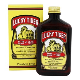 Lucky Tiger After Shave and Face Tonic | 8 fl oz | Soothe & Refresh with Aloe Vera, Calendula & Chamomile | Cooling Aftershave Lotion for Men | Paraben-Free, Alcohol-Free, Natural Botanical Formula