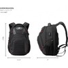 Swissdigital Design Travel Backpack for men, TSA Friendly USB Charging