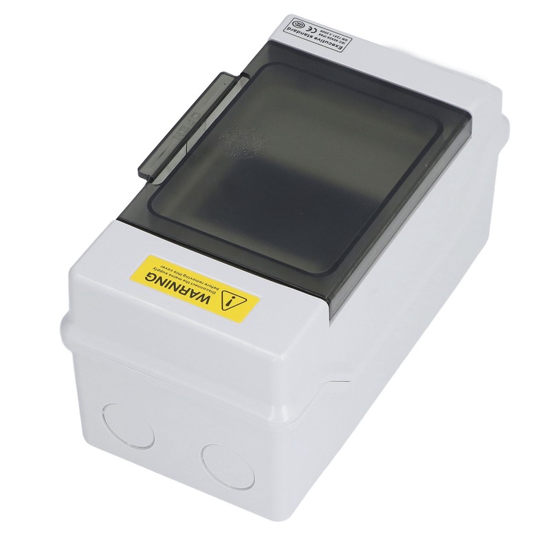 Distribution Box Waterproof 4 Way Plastic Junction Case Transparent Cover