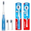 Colgate 360 Floss Tip Sonic Powered Battery Toothbrush, 2 Pack
