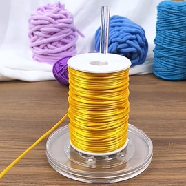 EHERDM Acrylic Yarn Spinner Yarn Bowl Holder Stand with Twirling Base Yarn Winder Dispenser Gifts for Craft Lovers Small