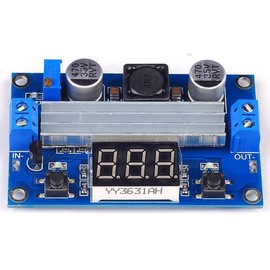 WWZMDiB LTC1871 DC-DC Booster Converter 3-35V to 3.5-35V with LED Voltmeter Step Up Module Power Supply Voltage Regulator