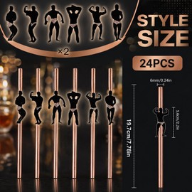 24 Naughty Straws with Novelty Design – Hen Do Bachelorette Party Favours