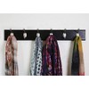 HIGH & MIGHTY 515757 Coat Rack 6 Hook Rail, Easy