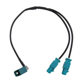 OTOTEC FAKRA Z Konverter Buchse zu Doppelstecker Konverter Autoradio FM Antennen Adapterkabel 24CM für GPS GSM Navigation