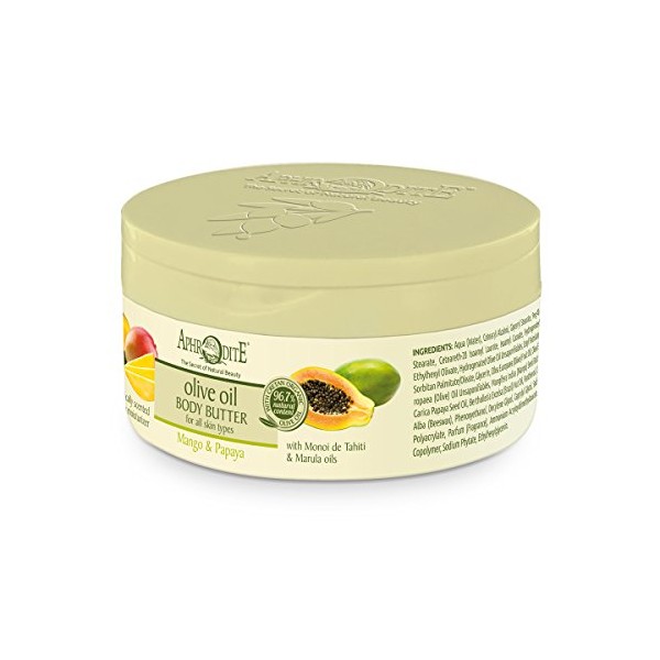 Aphrodite Olive Oil Body Butter with Mango & Papaya 200ml