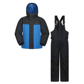 Mountain Warehouse Polar Zone Kids Jacket & Salopette Snow Set Navy Teen Size 13 Years