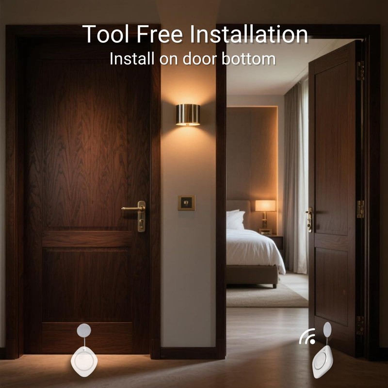 Door Alarm Chime When Opened, No Wiring or Subscription, 14