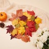 Axafazup 50 Pcs Autumn Maple Leaves, Artificial Fake Fall Leaves