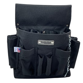 BOULDER Bag PRO 120 Professional Electrician Single Pouch. Black. Tool Belt Ready Durability Wide Mouth, Deep Pockets, Pro Box Design. Made in The USA.