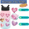 50 PCS Love Stickers Waterproof Vinyl Heart Sticker for Computer,Skateboard,Laptop,Water