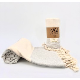 100% Cotton Turkish Beach Towels Great for Beach, Bathroom Towels Adult Travel Essentials Cruise Accessories Vacation Yoga Mat Soft Feel High Absorbent Sand Free Quick Dry (Diamond Gray)