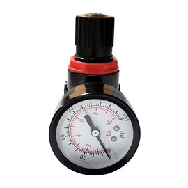 YSIL Air Compressor Pressure Regulator With Bracket and Gauge Female Thread 1/2 NPT 0-140 PSI Adjustable BR4000