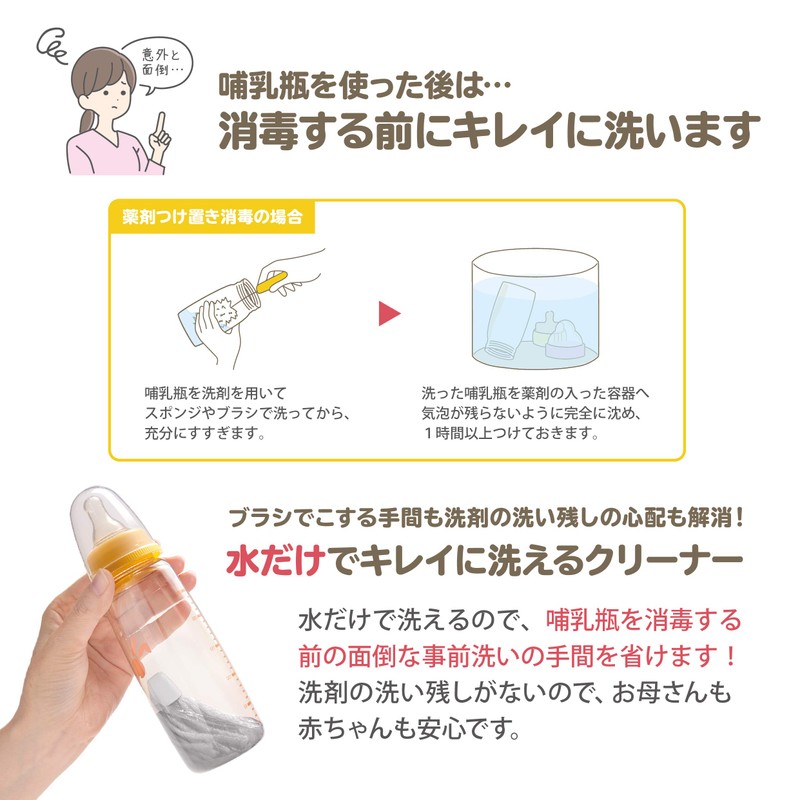 Sanko Surprise Full Breast Milk Bottle Wash with Antibacterial Yarn,