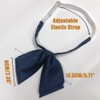 Mantieqingway Adjustable Pre-Tied Bow Tie for Women Girls Blouse Neck