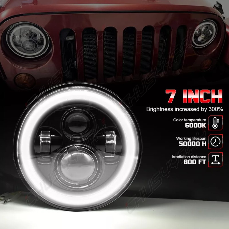 CHUSYYRAY Fit 1967-1972 Chevy C10 1set 7 inch LED Headlights