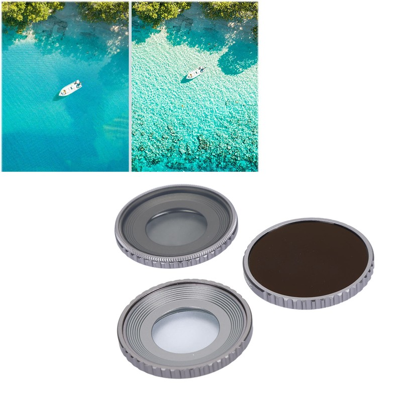 3pcs Camera ND Filter Kit UV CPL ND16 Action Camera
