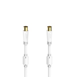 Hama Antenna Cable for Coax Plug to Coax Female Gold 10.0 m 100 dB