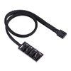 Bewinner 4-Pin PWM Fan Hub, 4-Pin Macho para CPU Fan